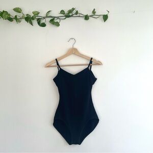 Capezio Black Leotard Bodysuit